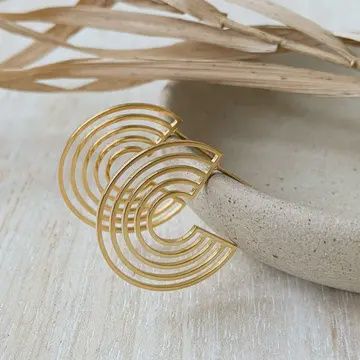 SONNET HOOPS, Colour: gold