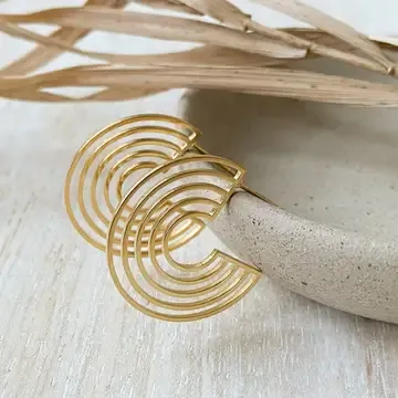 SONNET HOOPS, Colour: gold