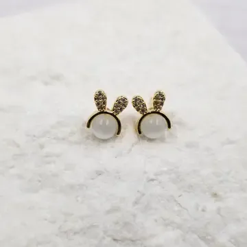 OPAL RABBIT EARRINGS