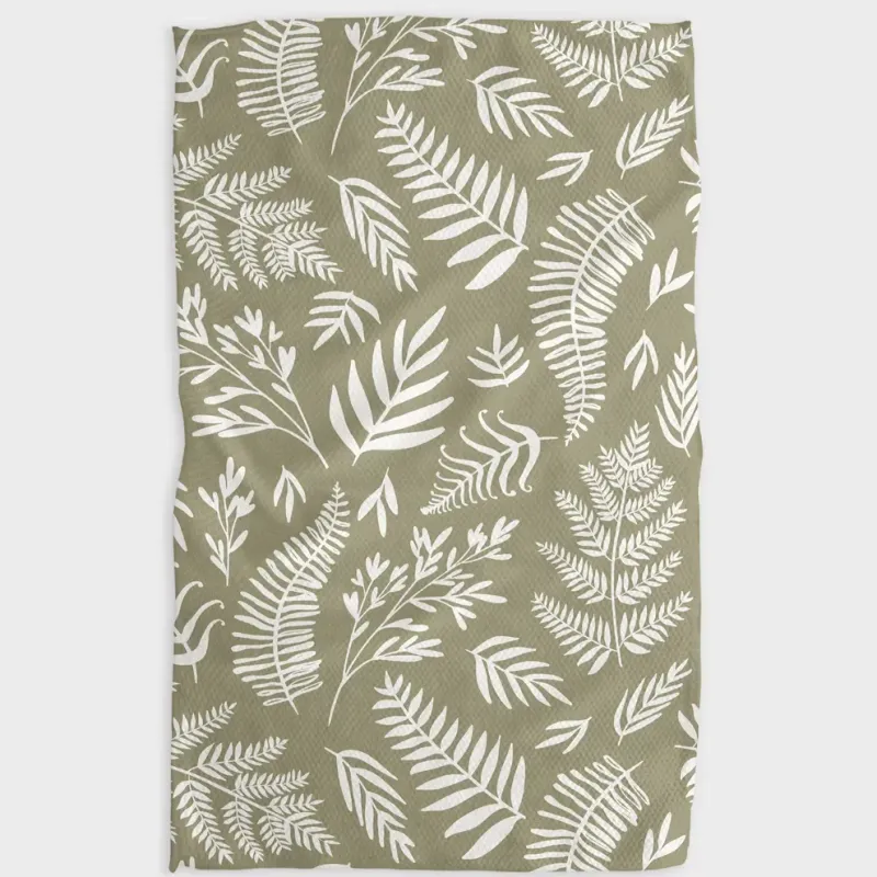 Olive Fern Tea Towel