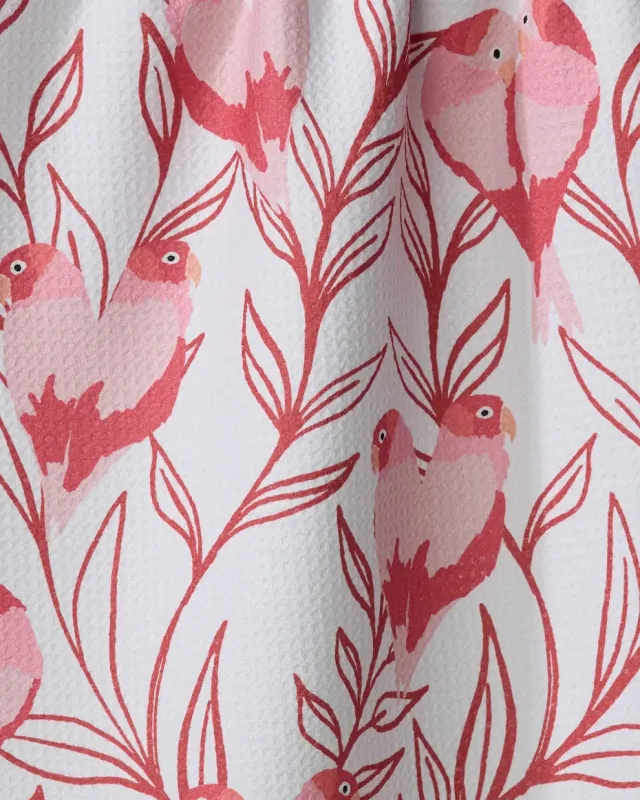 Love Birds Tea Towel