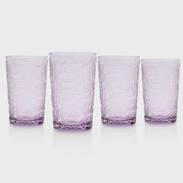 PAISLEY HIGHBALL GLASSES ASST., Colour: LAVENDER