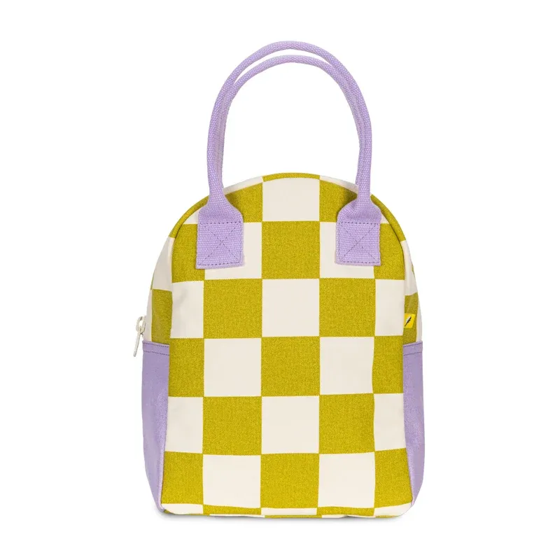 Fluf Lunch Bag, STYLE/COLOUR: Checkered Pear