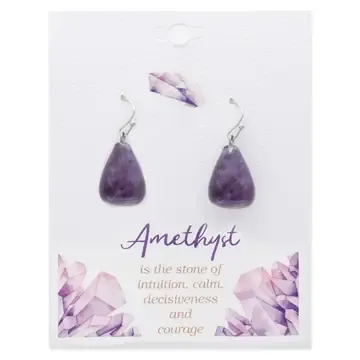 AMETHYST DROP EARRINGS