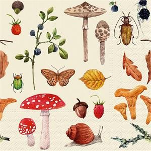 MUSHROOM MORSELS NAPKINS