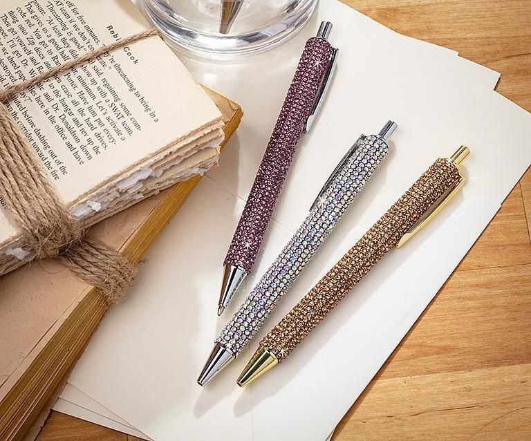 GLITTER RHINESTONE PENS ASST. STYLES