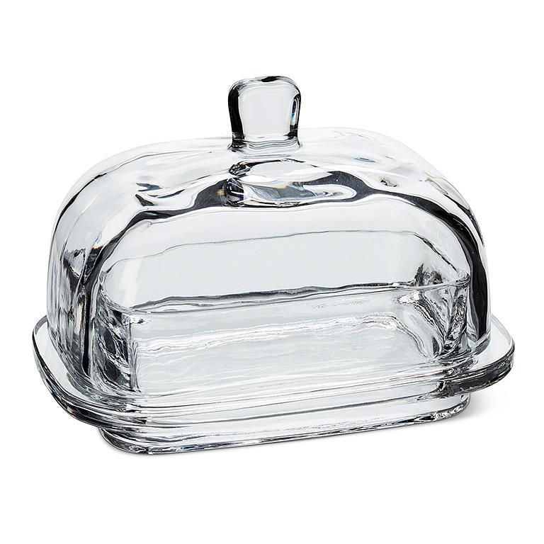 Glass Butter Dish with Cover