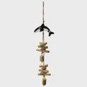 DRIFTWOOD BELL CHIME 24", CHARACTER: Orca Whale