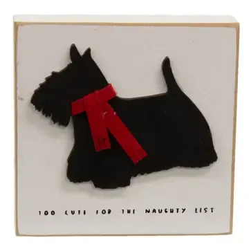 NAUGHTY LIST DOG SIGN