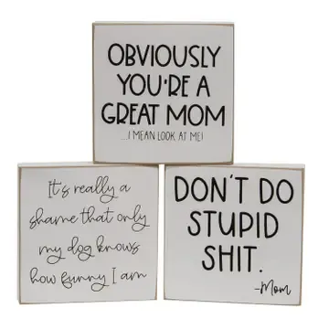 Funny Wood Block Assorted