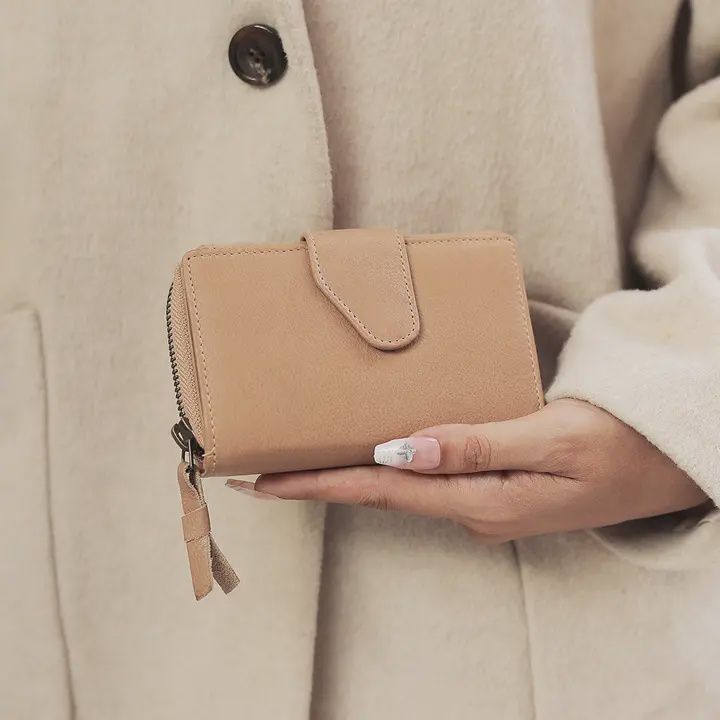 CANCUN ZIP AROUOND WALLET/PURSE, Colour: SAND