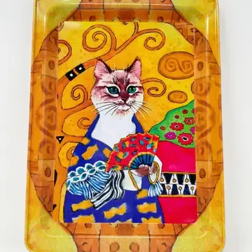METAL CAT VANITY TRAY