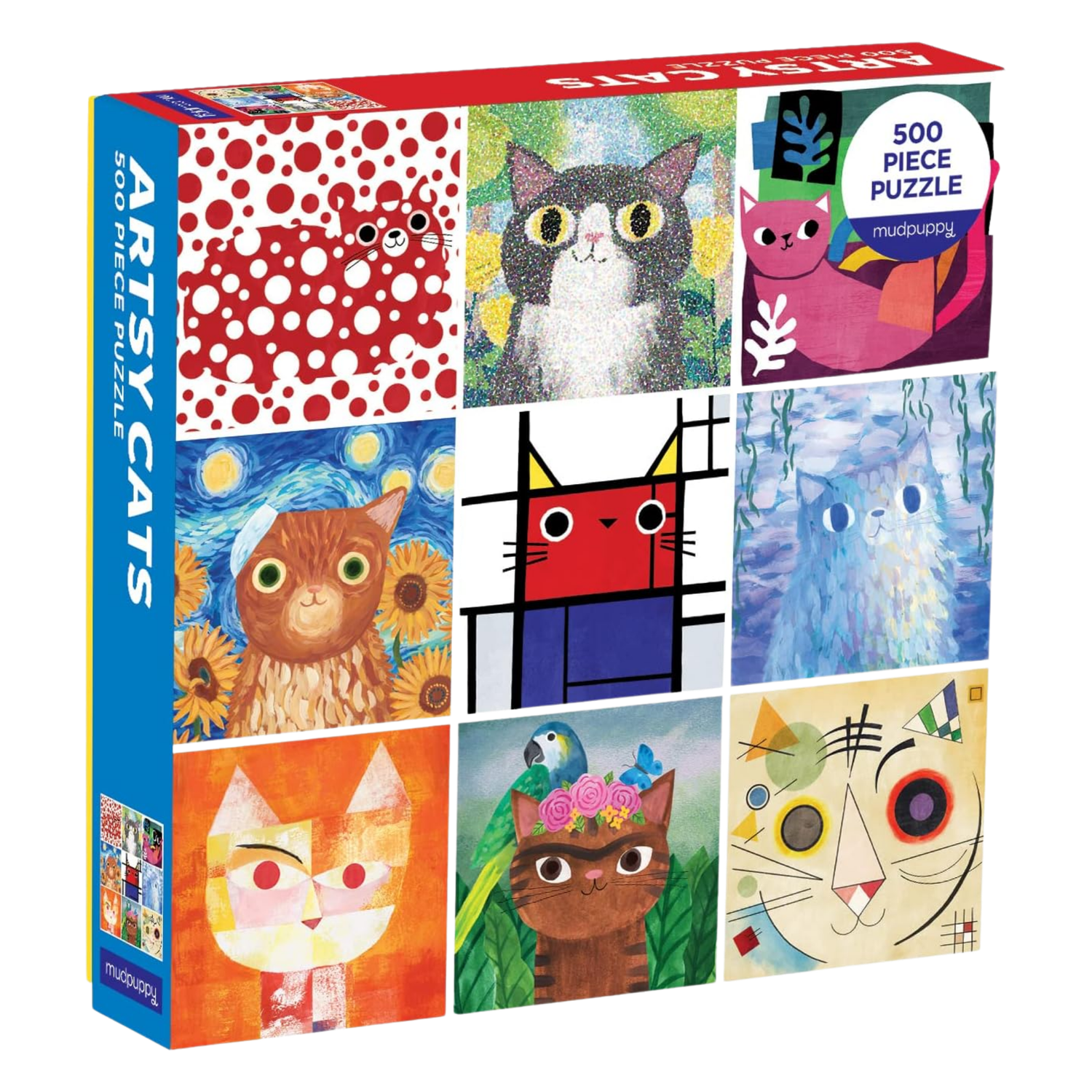 Artsy Cats 500pc Family Puzzle