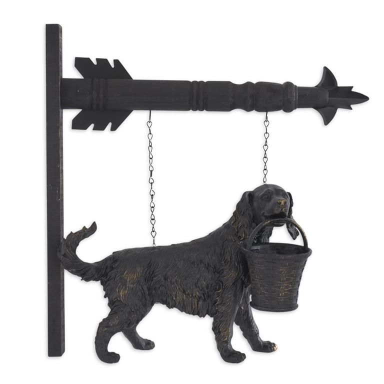 DOG WITH BASKET ARROW