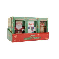 HOLIDAY WOOD FIDGET PUZZLE