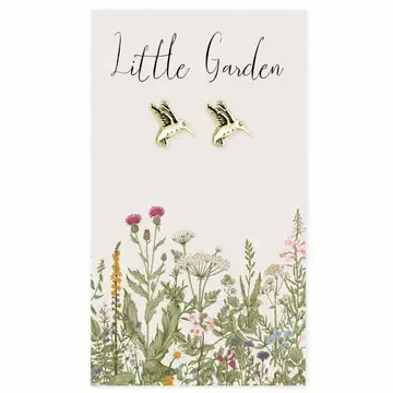 LITTLE GARDEN HUMMINGBIRD EARRINGS