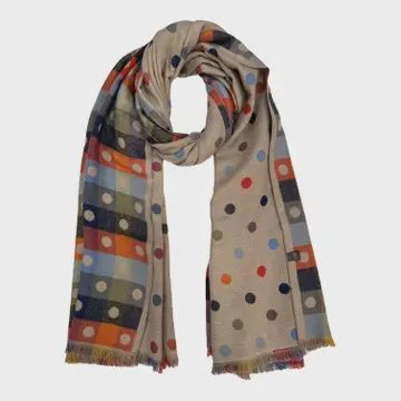 DOT SCARVES, Colour: BEIGE