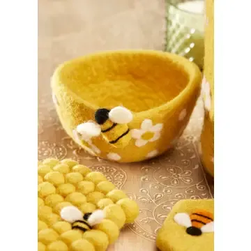 FELTED BEE BOWL