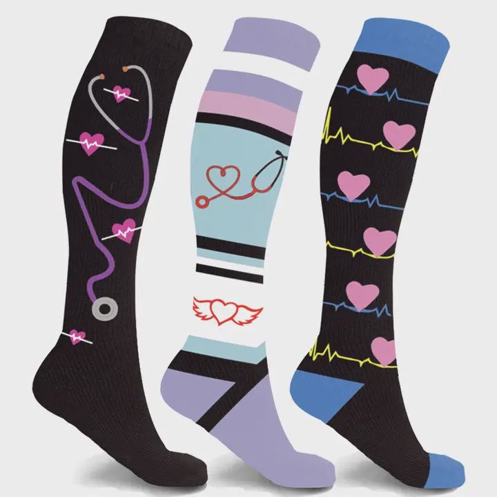 KNEE HIGH COMPRESSION SOCKS L/XL