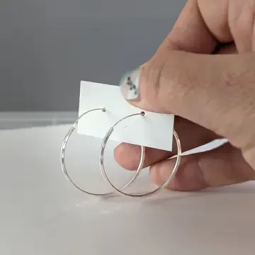 HAMMERED HOOP EARRINGS