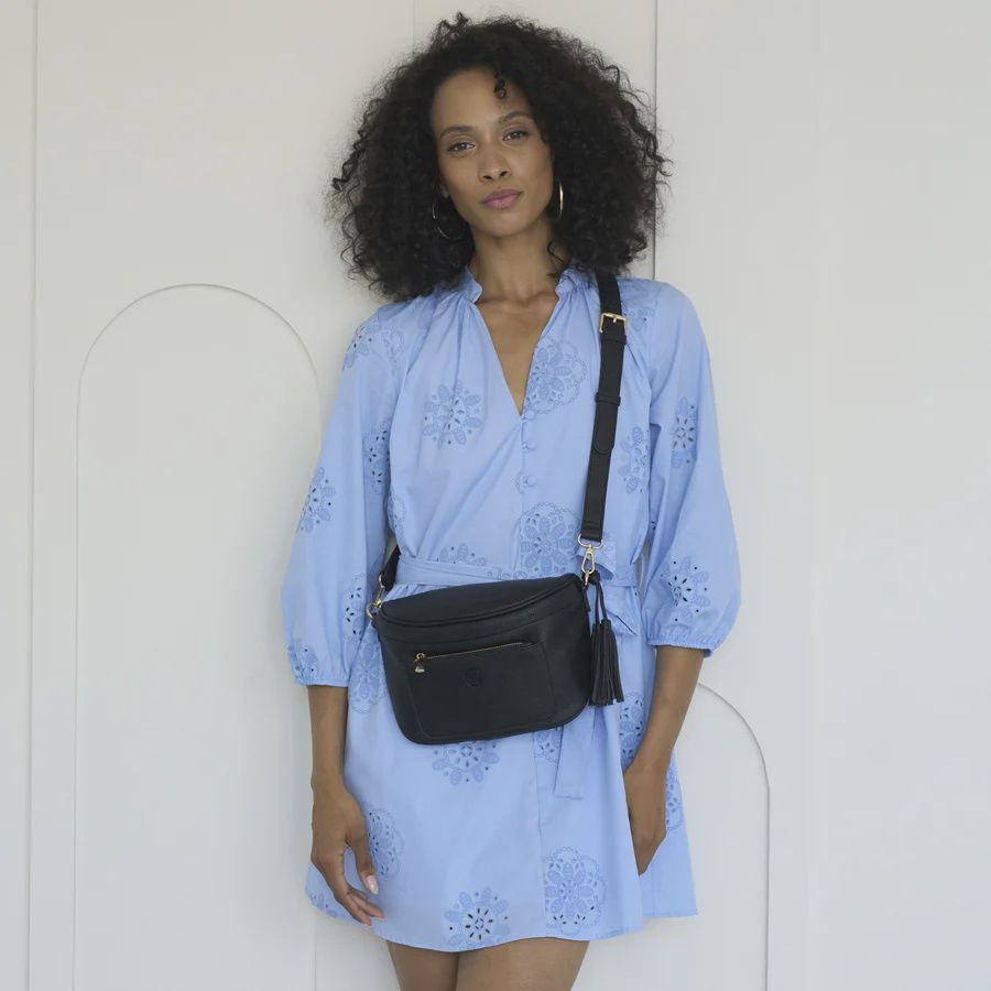 The Jade crossbody, Colour: black