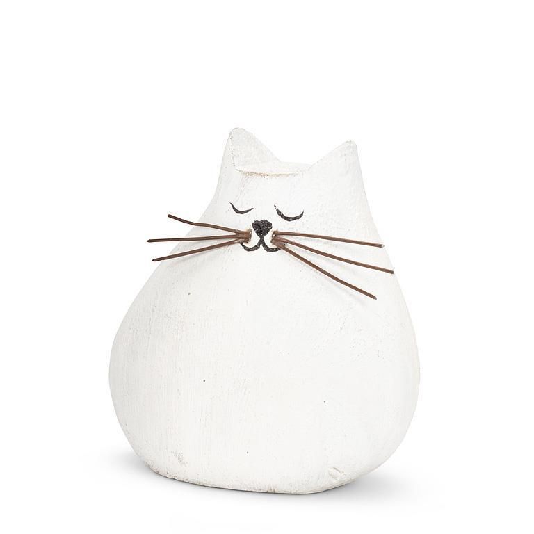 Small White Cat Decor