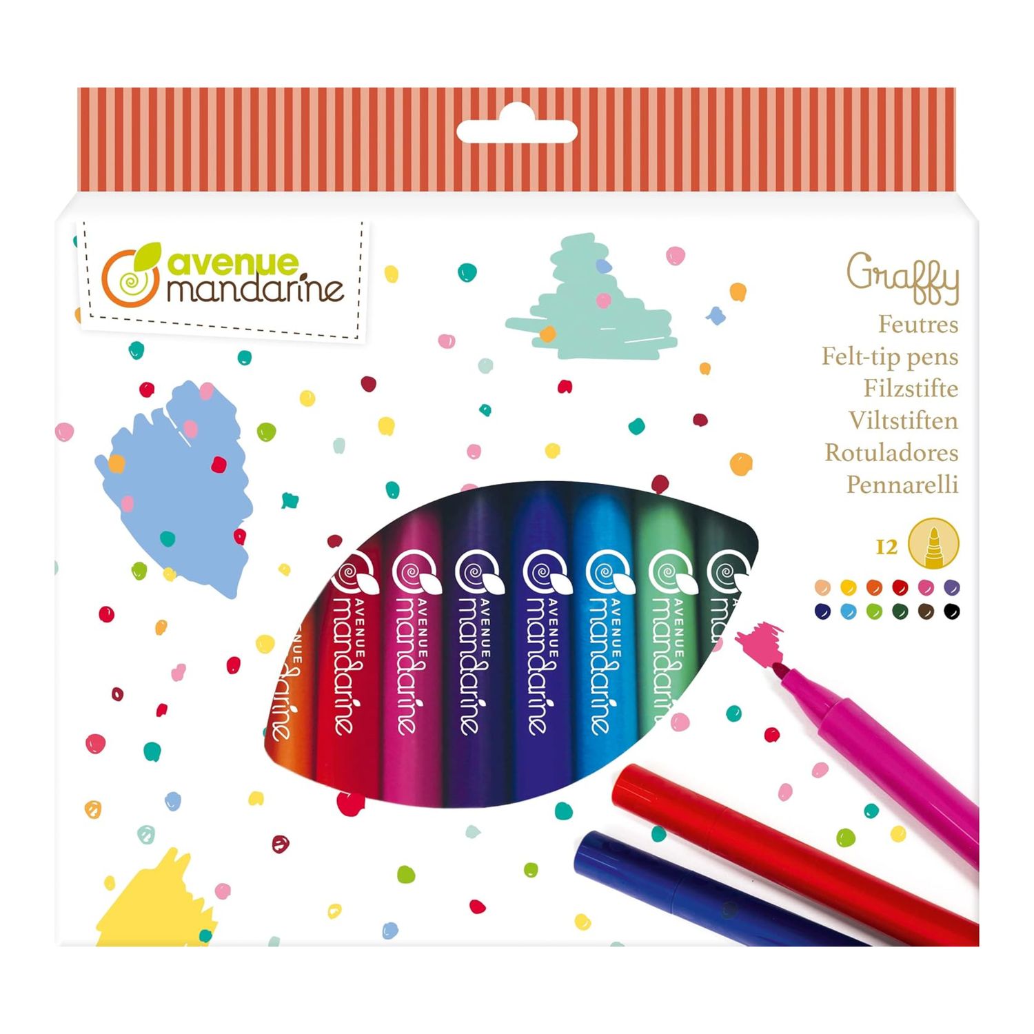Avenue Mandarine Felt-Tip Markers