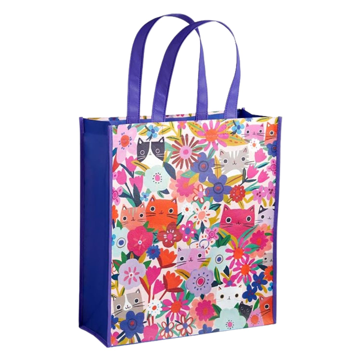 Blooming Cats Reusable Shopping Bag