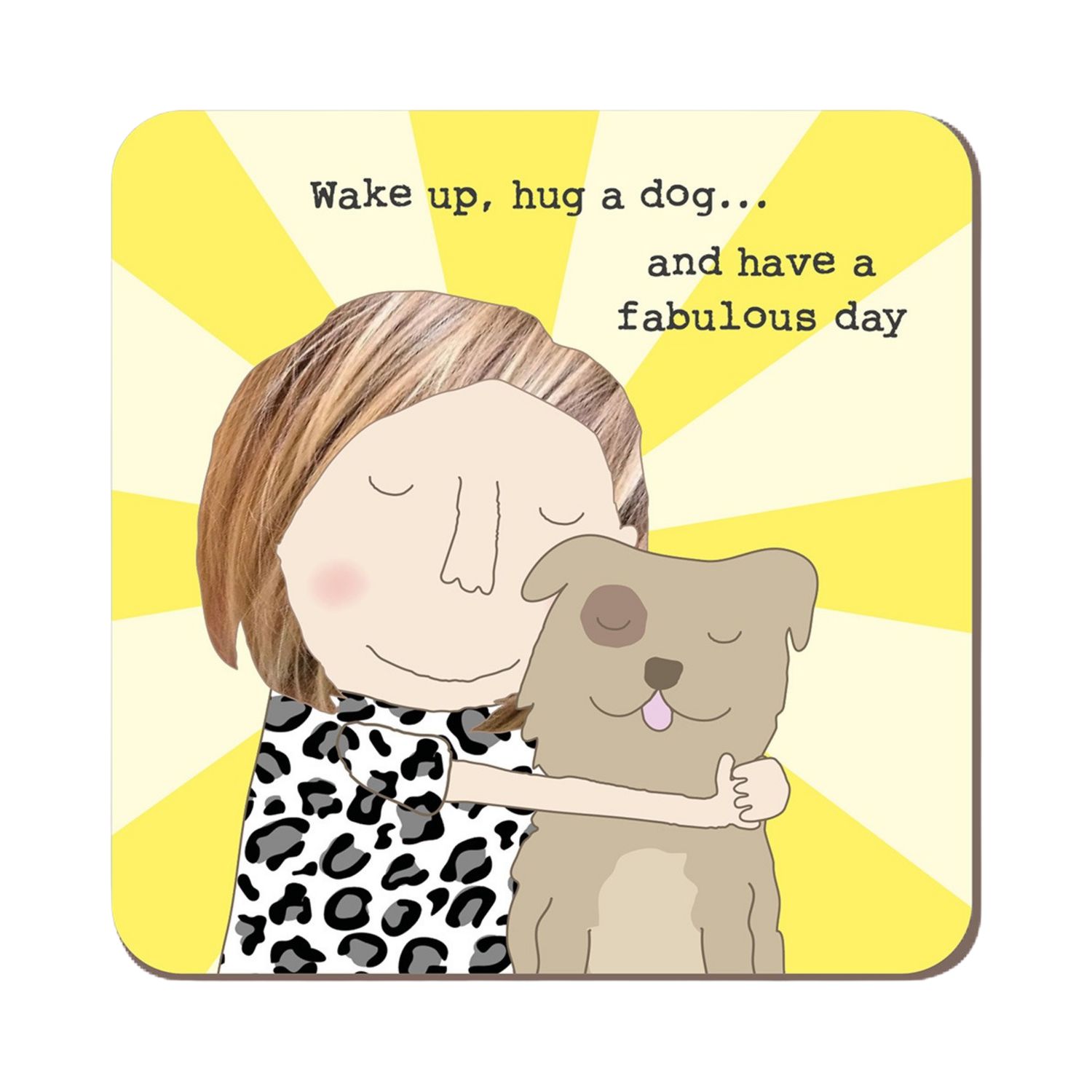 Rosie Hug A Dog Coaster