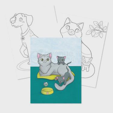 GRAFFY LARGE PAINT/DRAW, CHARACTER: CAT