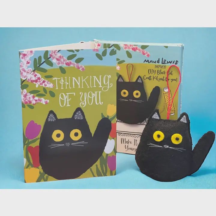 MAUD GREETING CARD WITH DIY KIT, CHARACTER: CAT