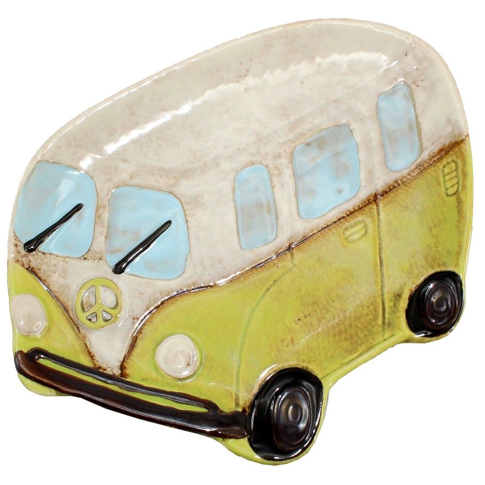 Ceramic Green VW Bus Tray