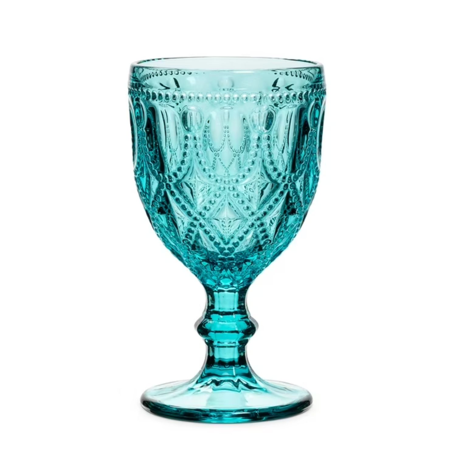 Jewel + Bead Goblet Glass