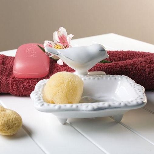 White Bird Soap Dish