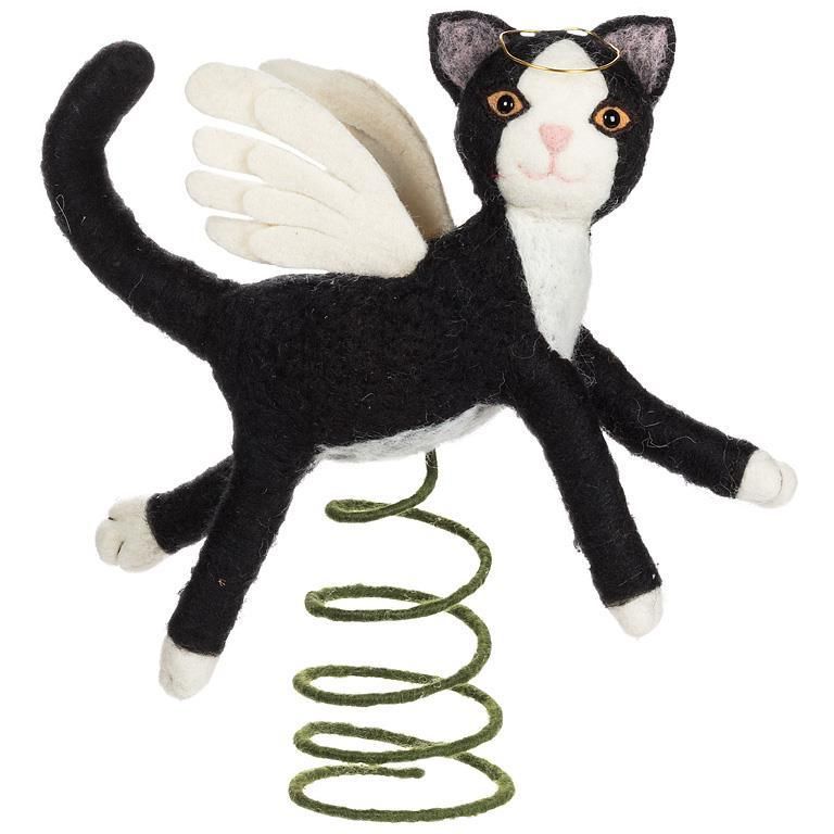 Angelic Cat Christmas Tree Topper