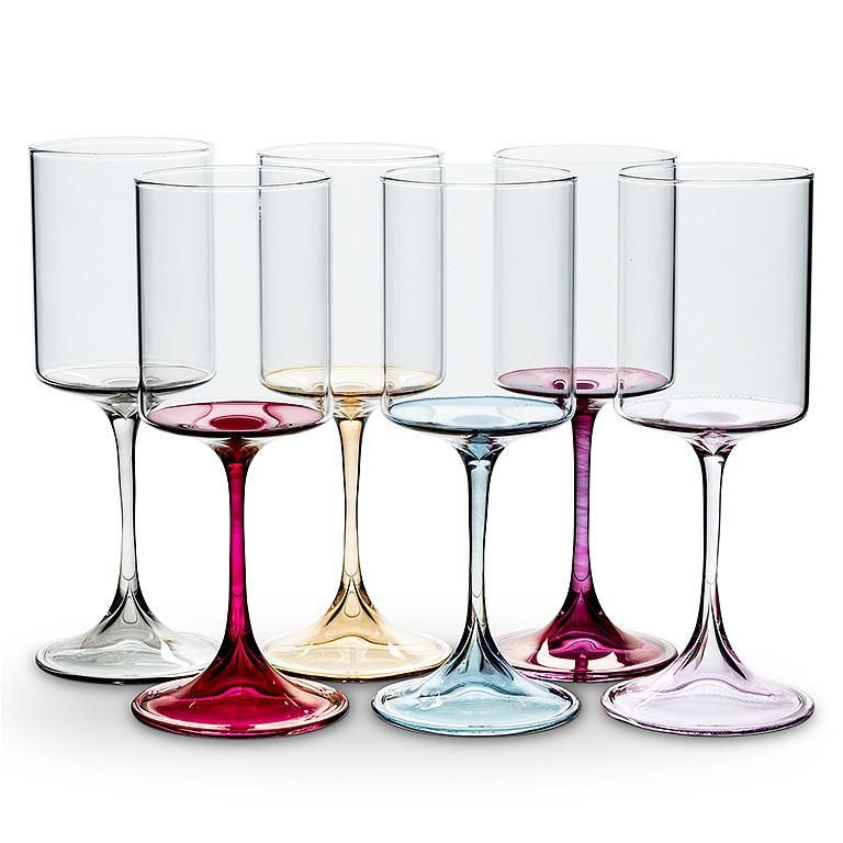 Slender Wine Glasses Assorted