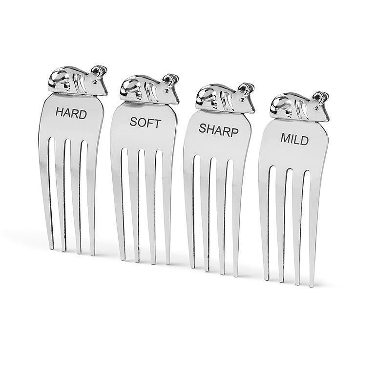 Set of 4 Cheese Markers with Mouse