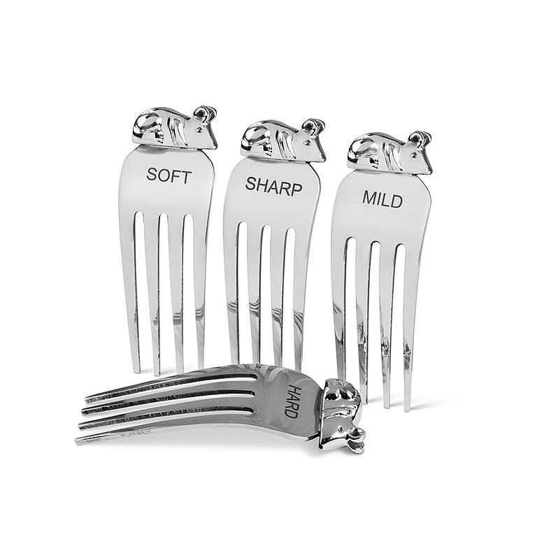 Set of 4 Cheese Markers with Mouse