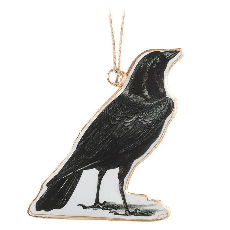 Standing Crow Ornament 2D