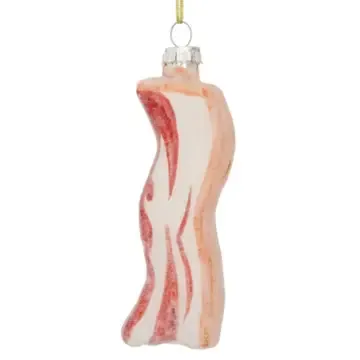 BACON HANDBLOWN GLASS ORNAMENT