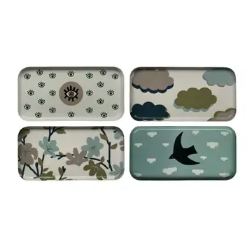 ASSORTED BIRDS RECTANGULAR TRAY