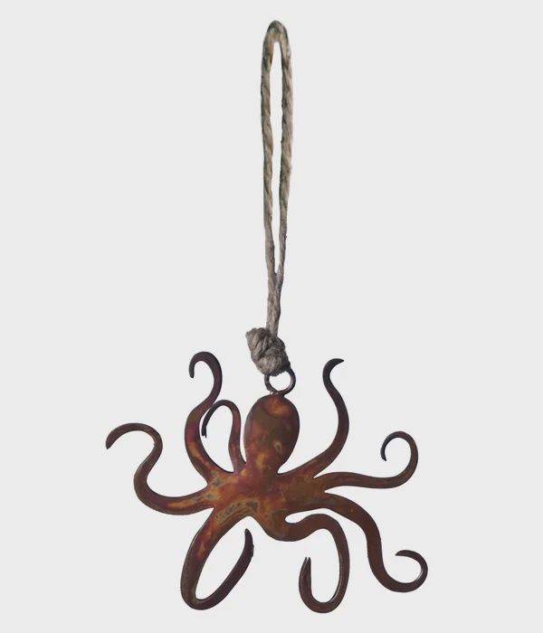 Iron Ornament Copper Assorted 4", STYLE/COLOUR: Octopus