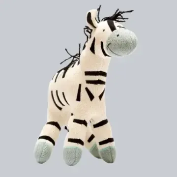 ORGANIC COTTON ZEBRA PLUSH