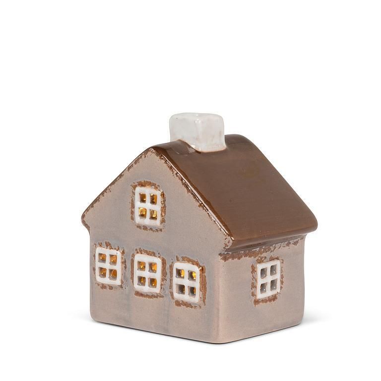 Small Grey House with Windows Wide