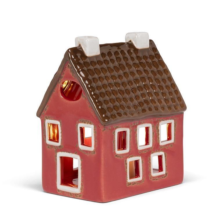 Large Red House with Windows Long