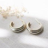 Quirina Hoops Earrings, Colour: Gold