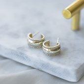 Raisa Hoop Earrings, CHARACTER: Gold