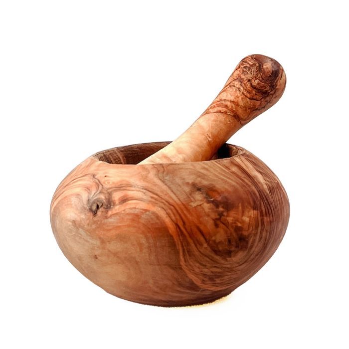 Olive Wood Small Pestle &amp; Mortar Set