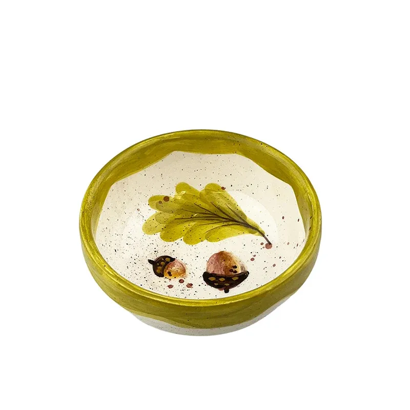 Selbrae House Ceramic Dip Bowl Autumn Acorns