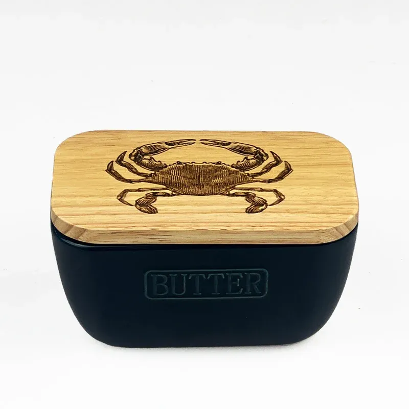 Selbrae House Butter Dish Blue Crab